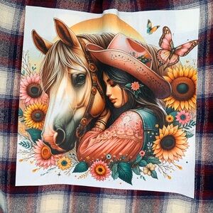 Original Red White & Blue Flannel with Graphic